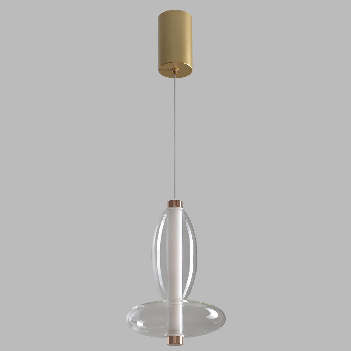 Подвесной светильник Crystal Lux QUASAR SP7W LED TRANSPARENT