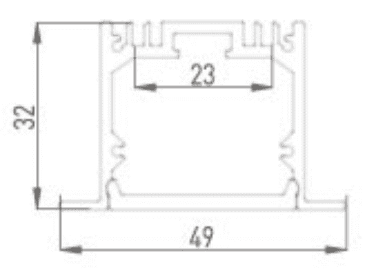 Алюминиевый профиль DesignLed LE.4932-R 010356