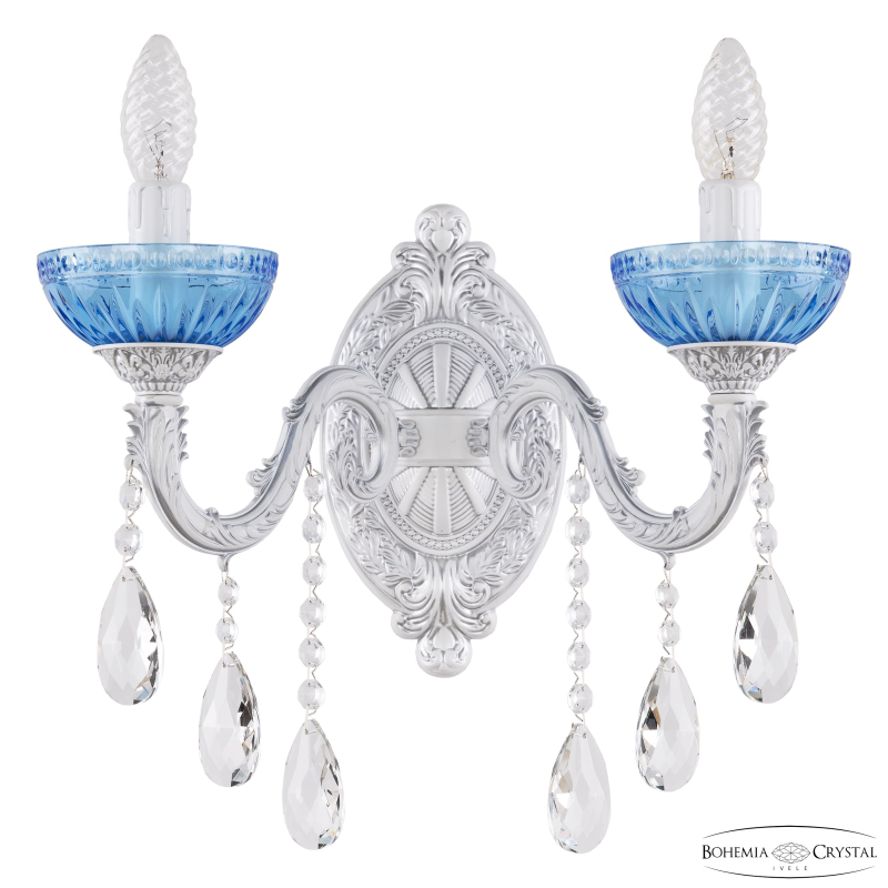 Бра Bohemia Ivele Crystal AL7901B10/2/175 B WMN P Aquamarine/M-1G