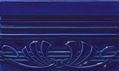TED9 Бордюр EPOQUE Terminale Deco Cobalt Craquele 12x20
