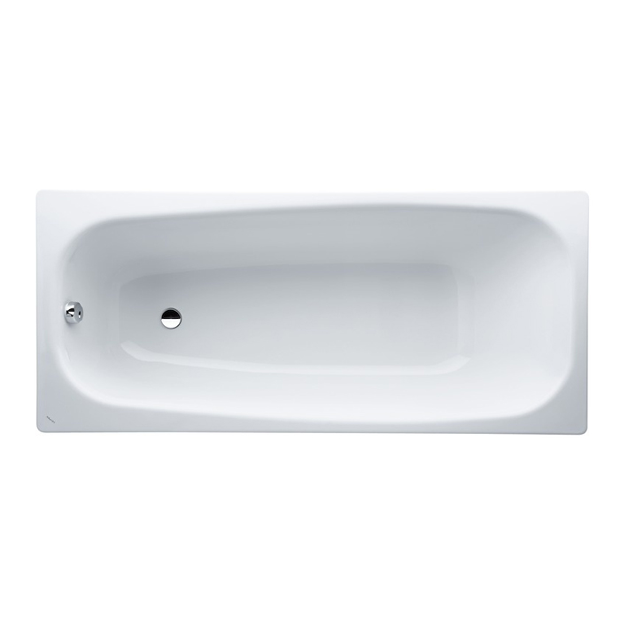 Laufen Pro Ванна встраиваемая, 170x75см., эмалированная сталь (3,5 мм), шумоизоляционное покрытие, с отверстиями для ручек, цвет: белый