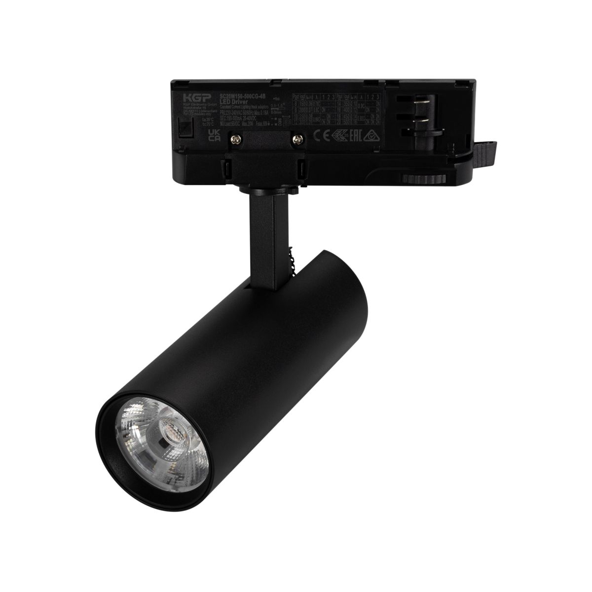 Трековый трехфазный светильник Arlight LGD-GERA-TRUECOLOR-4TR-R55-10W Day4000 CRI98 (Черный, 24 deg, 230V) (IP20 Металл) 059891