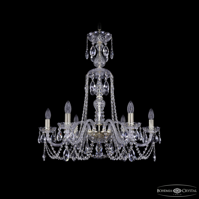 Подвесная люстра Bohemia Ivele Crystal 1402/6/240/XL-73 G