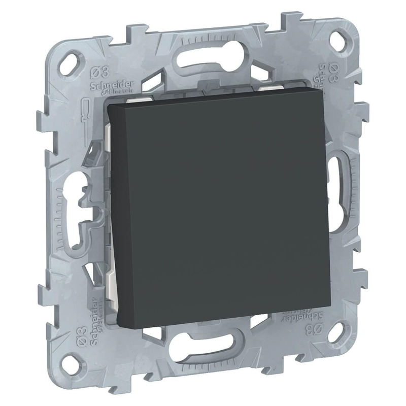Выключатель кнопочный Schneider Electric Unica New 10A 250V NU520654
