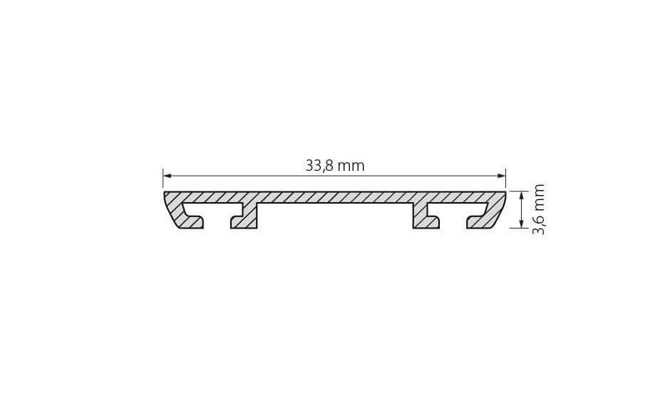 Профиль-держатель Arlight PHS-A-BASE-H3.6-2000 ANOD 019862