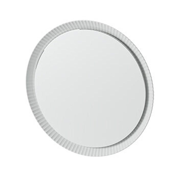 Artceram Зеркало Lord Ø76 см в керамической раме с LED-подсветкой и сенсорным выключателем, цвет: белый матовый