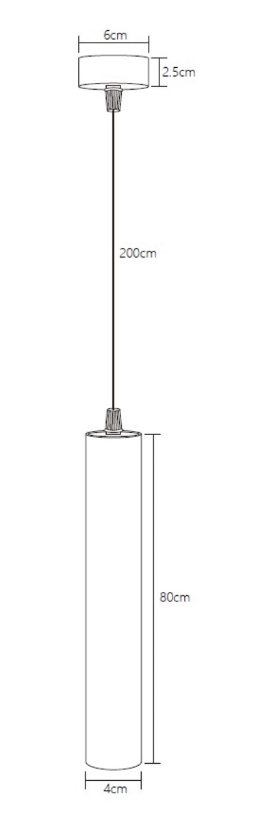 Подвесной светодиодный светильник Fiberli Tube480BW 12110301
