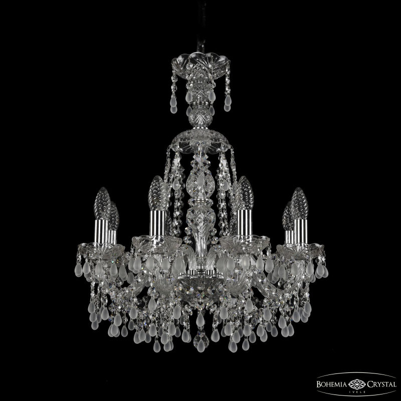 Подвесная люстра Bohemia Ivele Crystal 1410/8/160/XL-60 Ni V0300