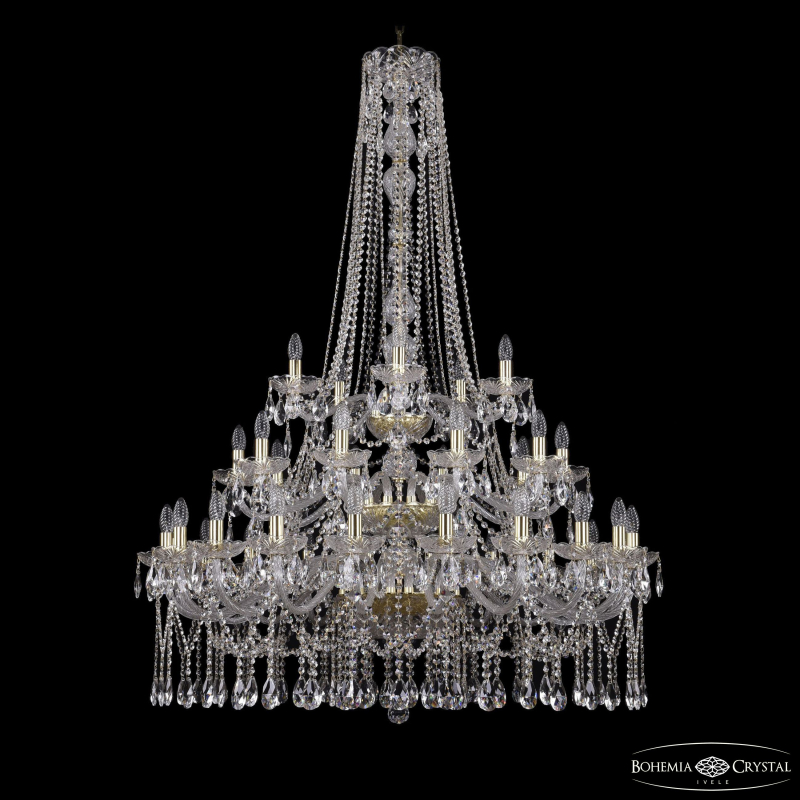 Подвесная люстра Bohemia Ivele Crystal 1413/20+10+5/400/h-158/3d G