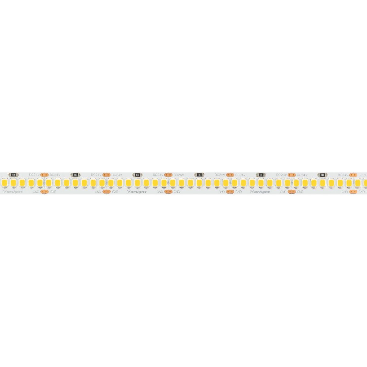 Светодиодная лента Arlight RT-A280-8mm 24V Warm3500 (10 W/m, IP20, 5m) 045567