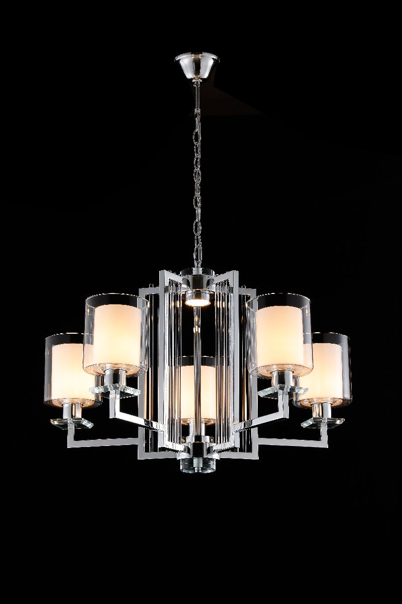 Подвесная люстра iLamp King RM6201-5 CR+CL