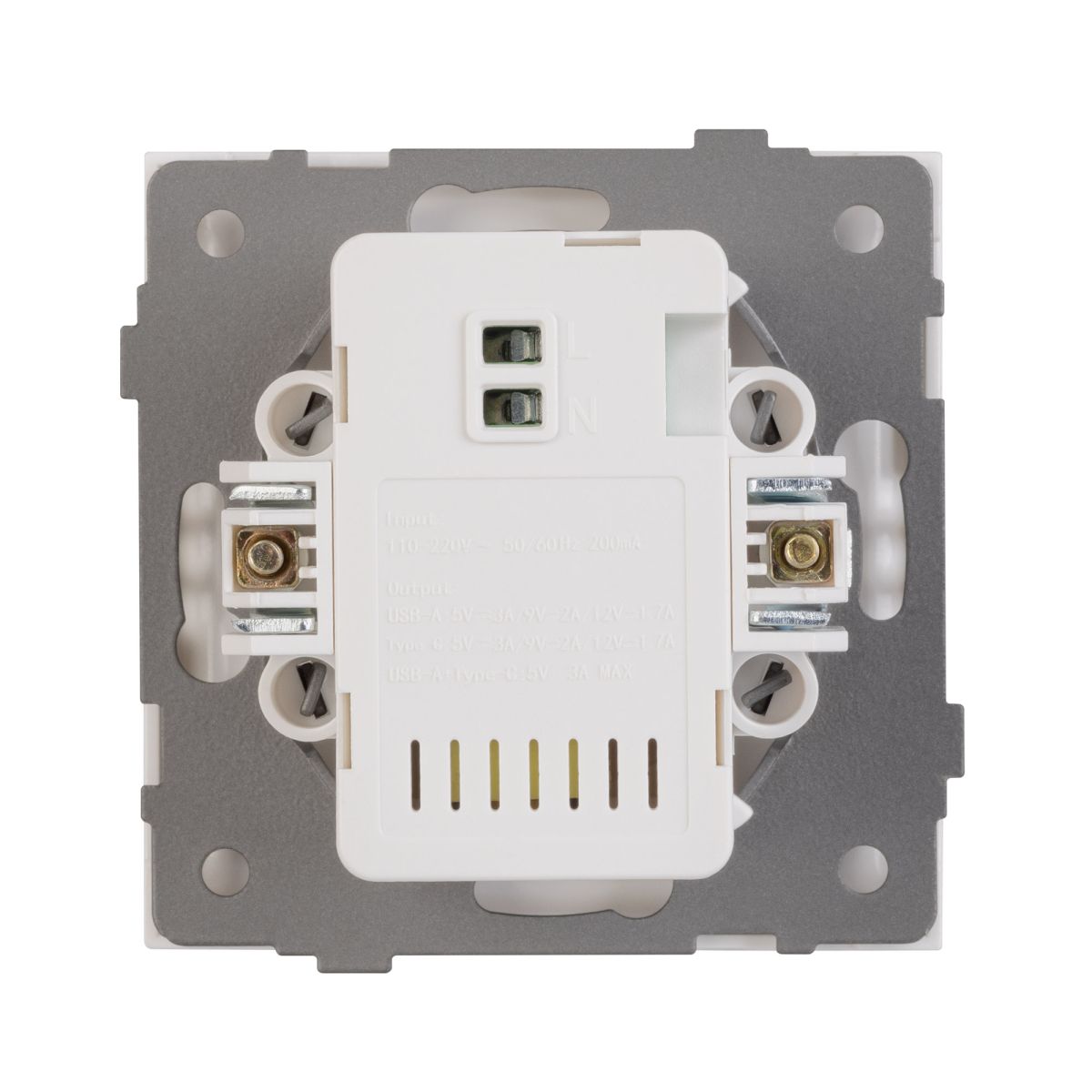 Механизм USB розетки Arlight SCT-TENDO-MUAC-PL-WH (5V, 3A, QC3) 054094
