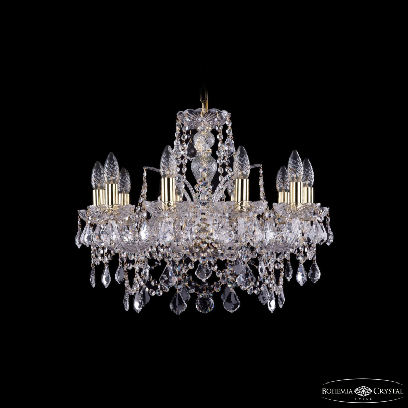 Подвесная люстра Bohemia Ivele Crystal 1411/10/195 G Leafs