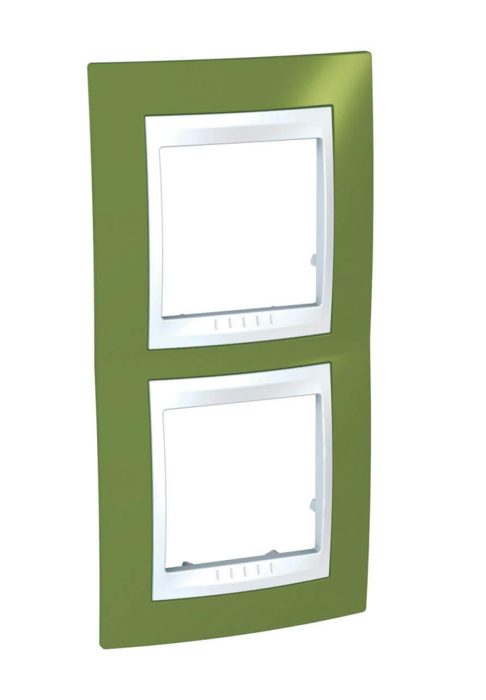 Рамка 2-постовая вертикальная Schneider Electric Unica Хамелеон MGU6.004V.866