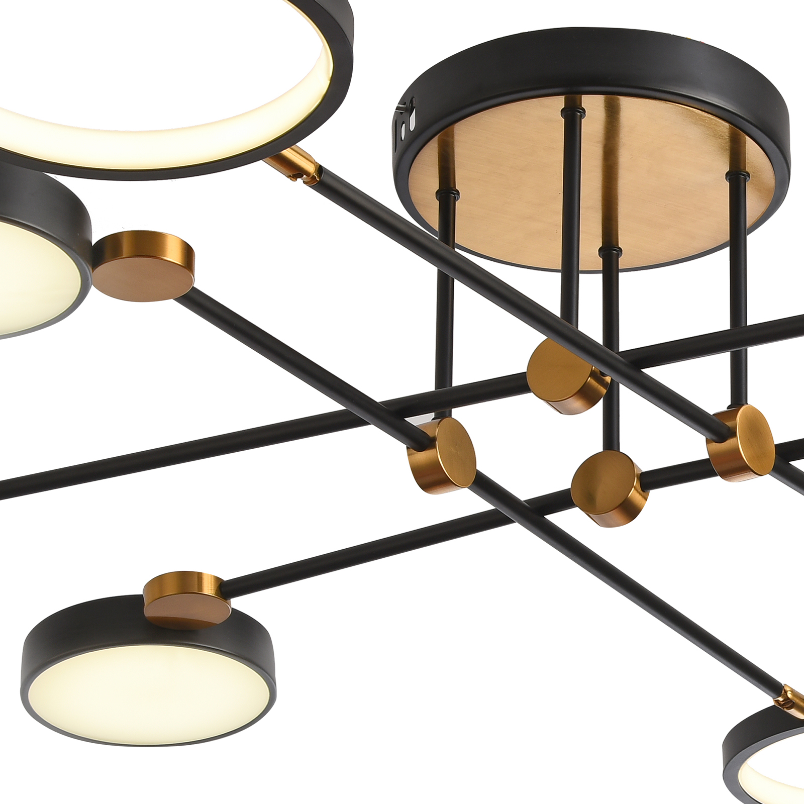 Потолочная люстра Natali Kovaltseva LED LAMPS 81102/6C BRASS BLACK