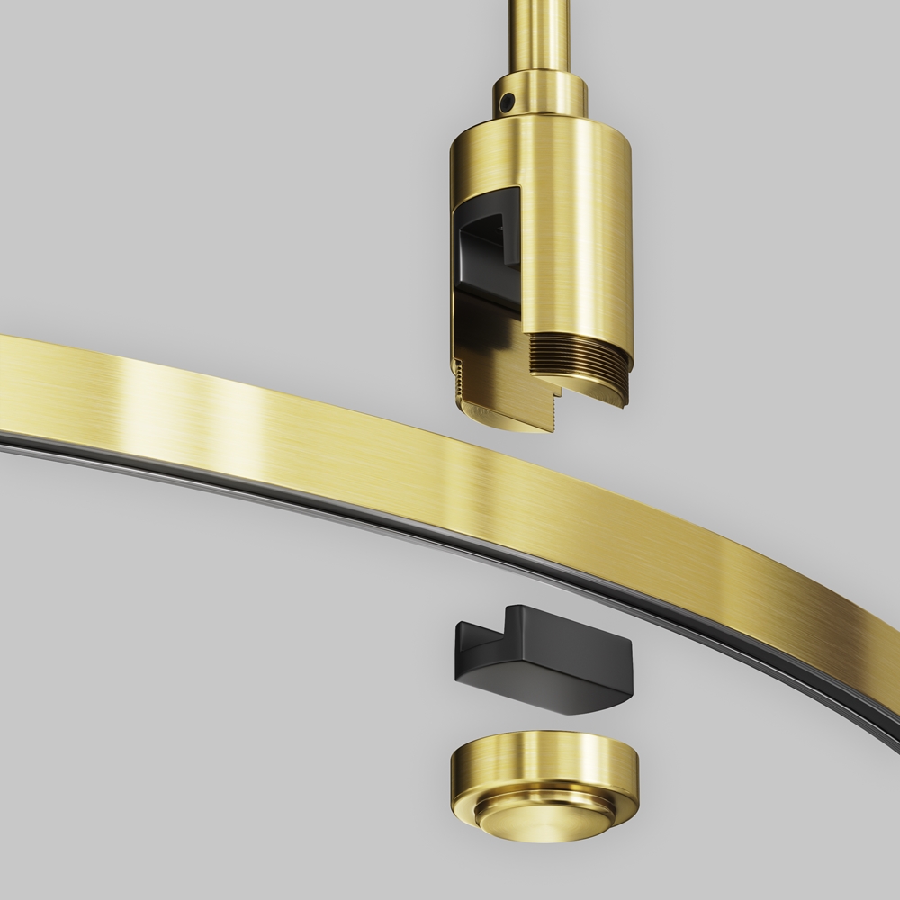 Шинопровод магнитный полукруг Maytoni Flarity TRX154-SR-D800-BS