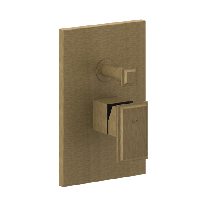 Gessi Eleganza Смеситель для ванны, встраиваемый, цвет: Antique Brass
