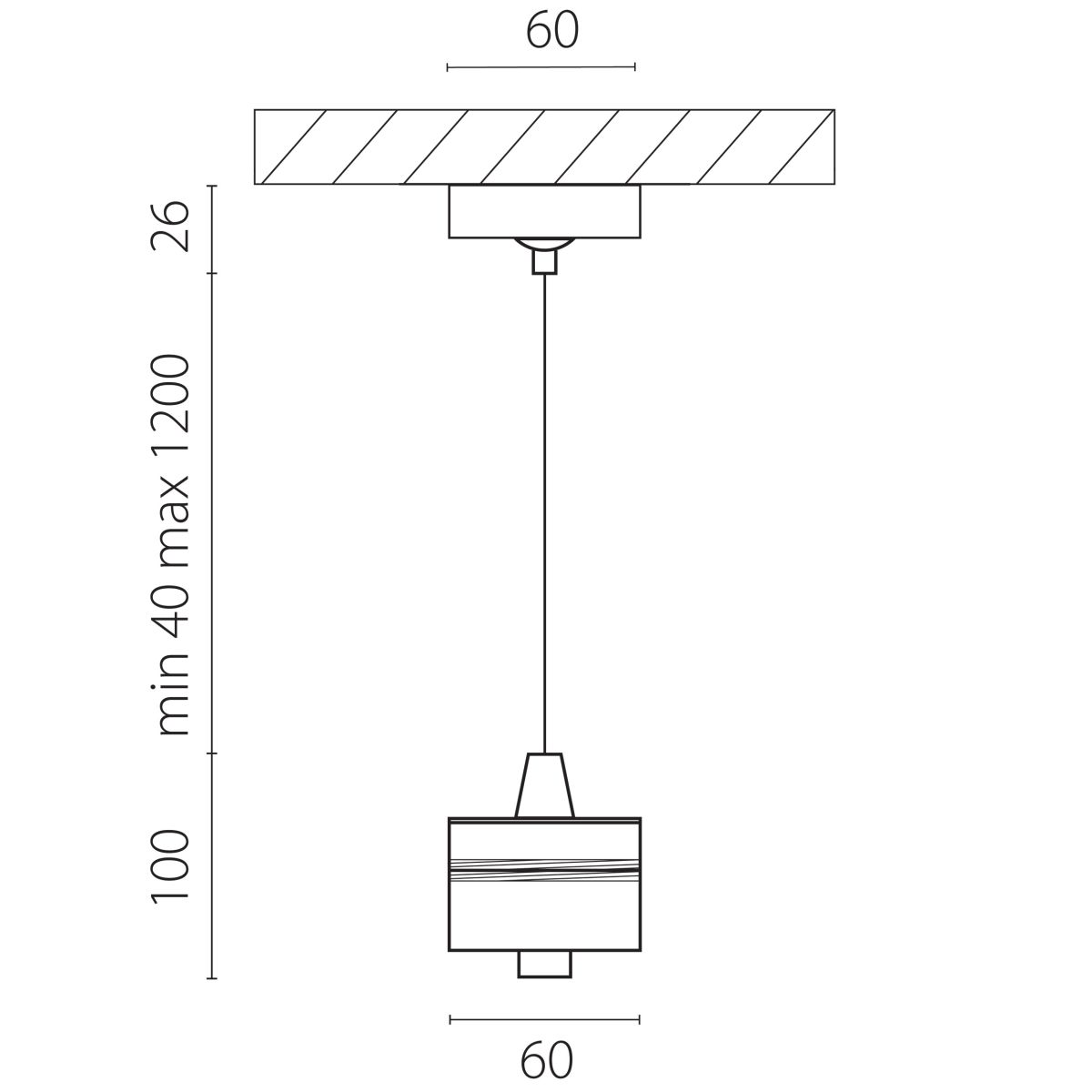Подвес с верхней светящейся частью к 21443x-214440/21448x/21449x LED 5W 395Lm 4000K Lightstar 590050-4000