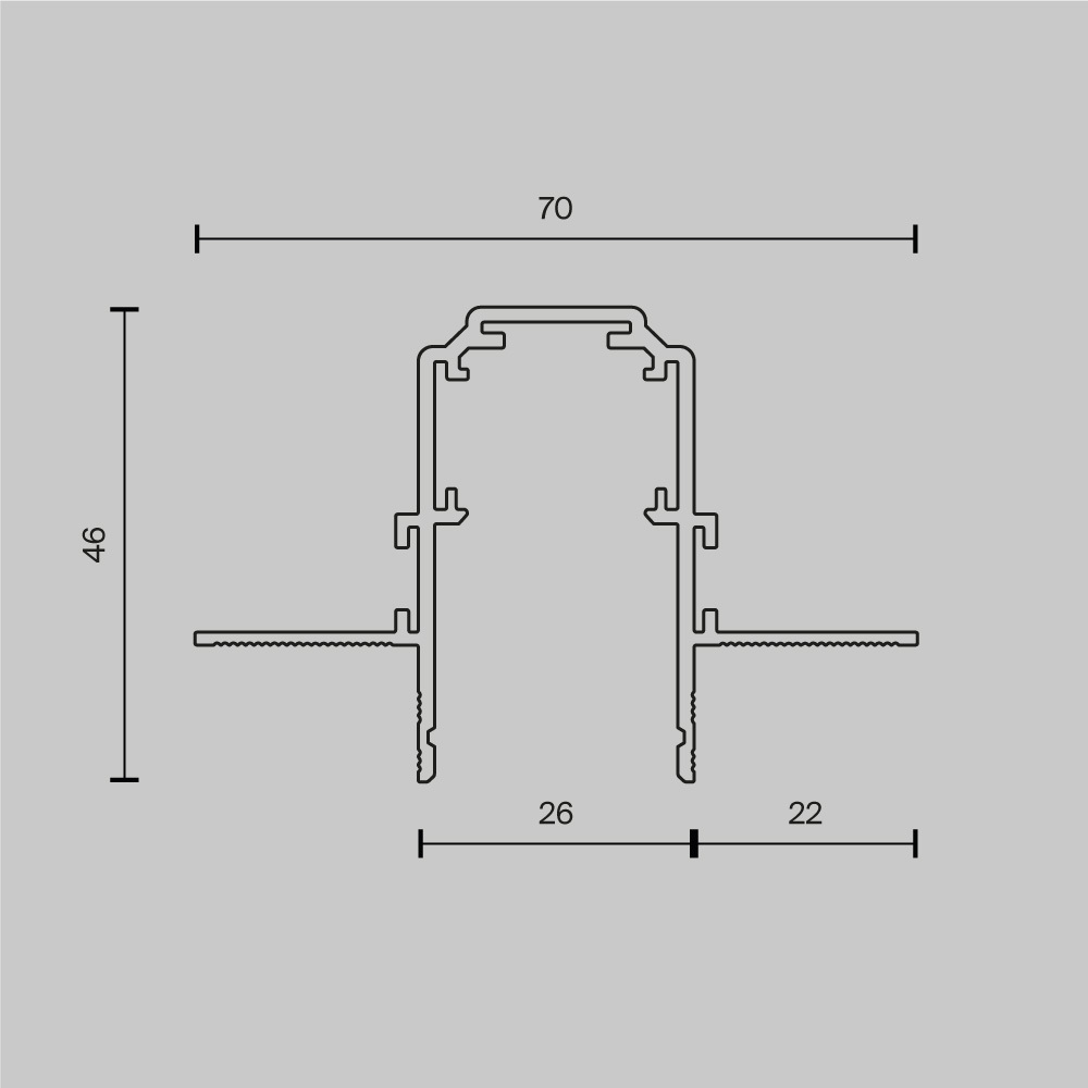 Шинопровод Maytoni Magnetic track system Exility TRX034-422.12B
