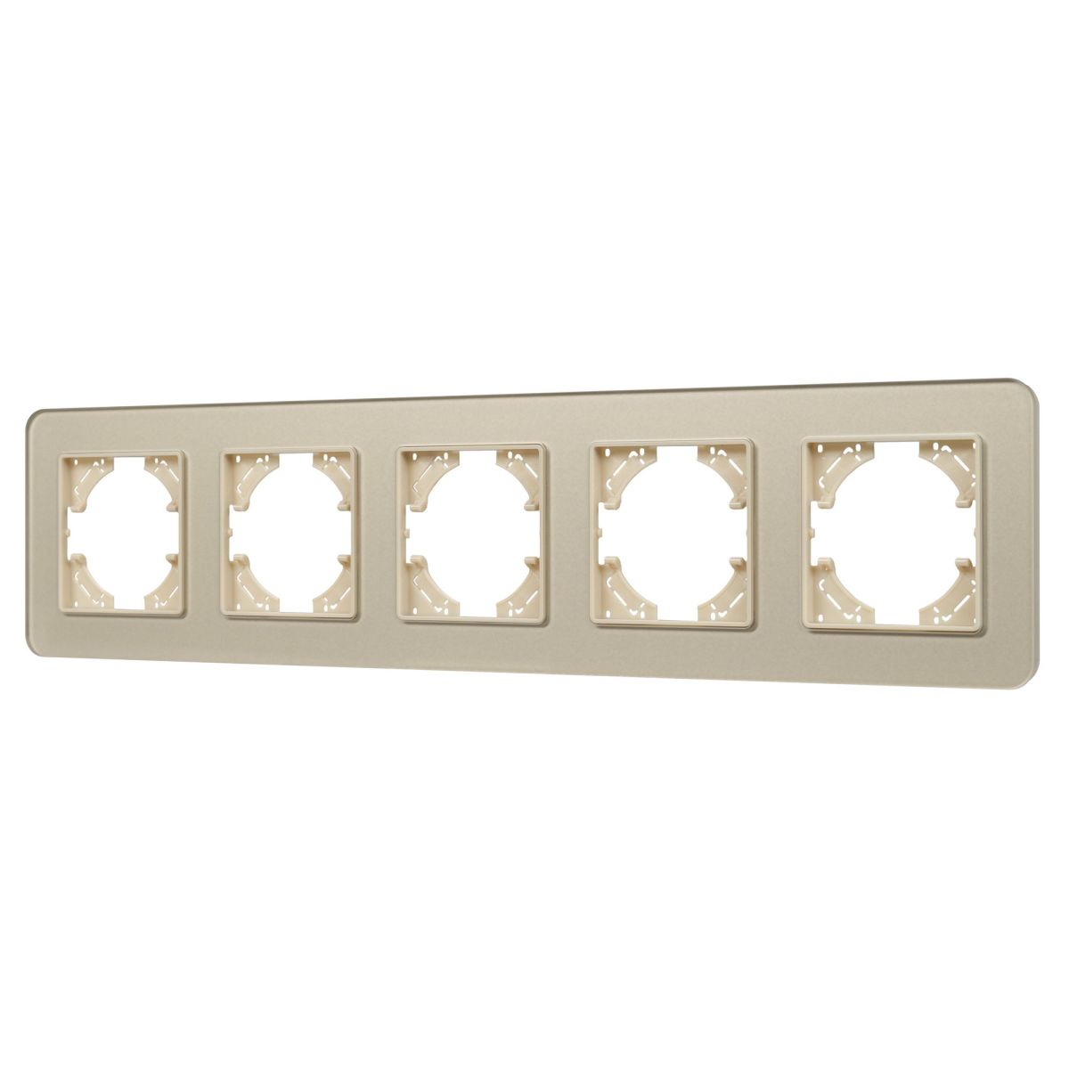 Рамка на 5 постов стеклянная Arlight FRM-OMALI-SFGS-5-GD 049723