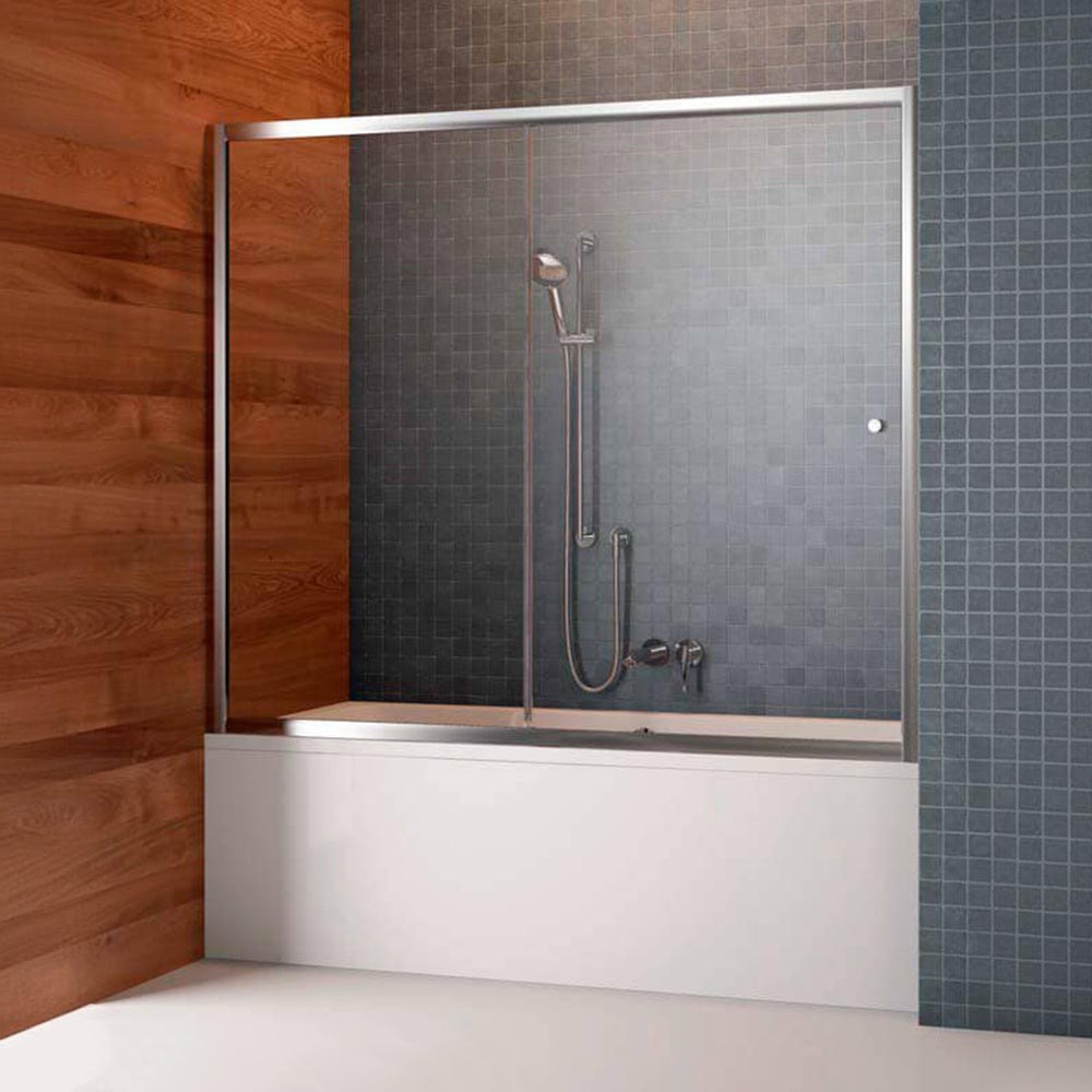 Radaway Vesta DWJ Шторка для ванны 170см, раздвижная, стекло прозрачное, покрытие Easy Clean, профиль: хром