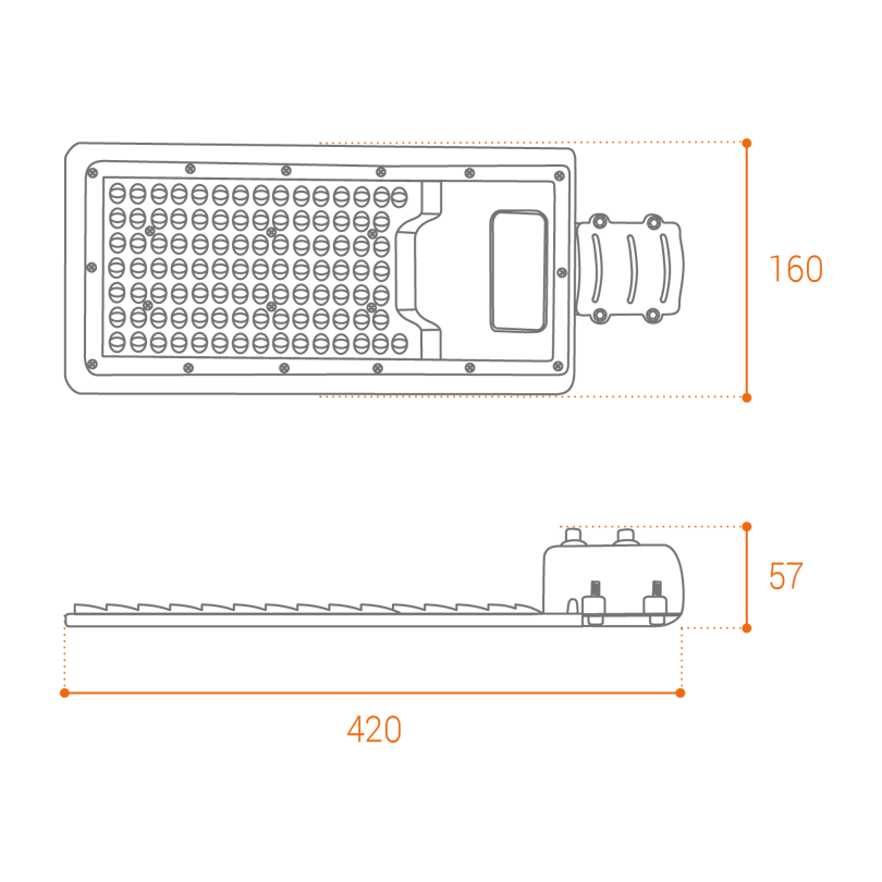 Уличный консольный светильник Wolta STL-100W/04