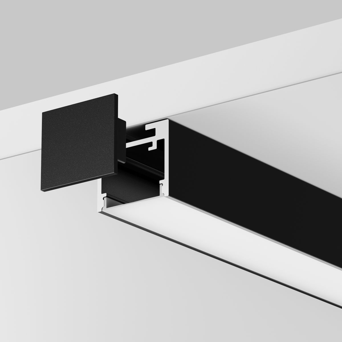 Алюминиевый профиль накладной-подвесной Maytoni Led Strip ALM-2522-B-2M 633013
