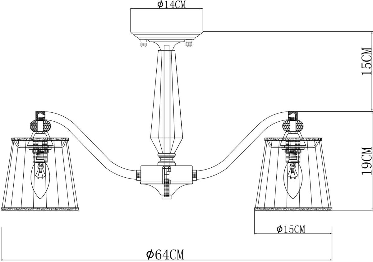 Потолочная люстра Arte Lamp Talitha A4047PL-5CC
