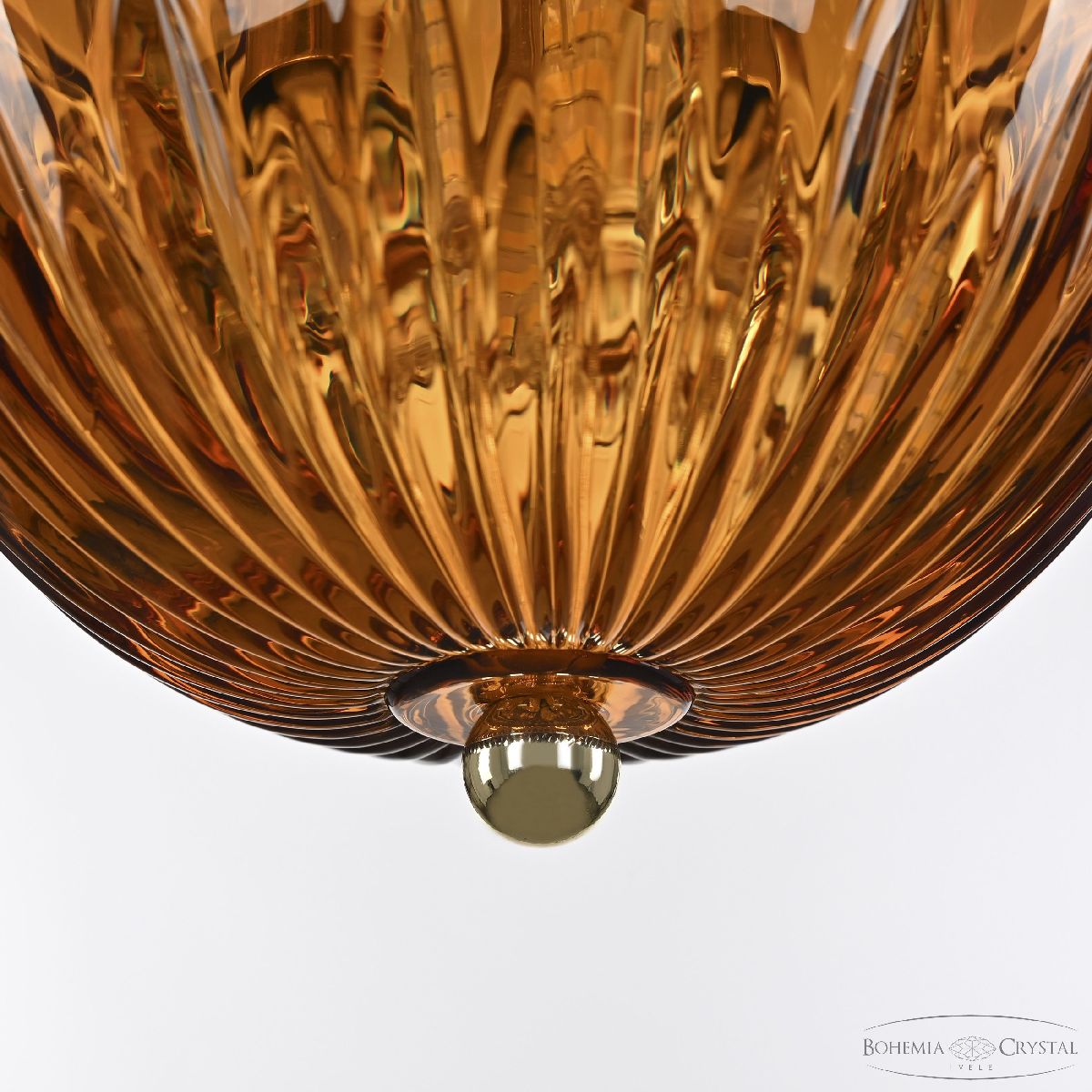 Подвесной светильник Bohemia Ivele Crystal 5480/17 G Amber/M-1G