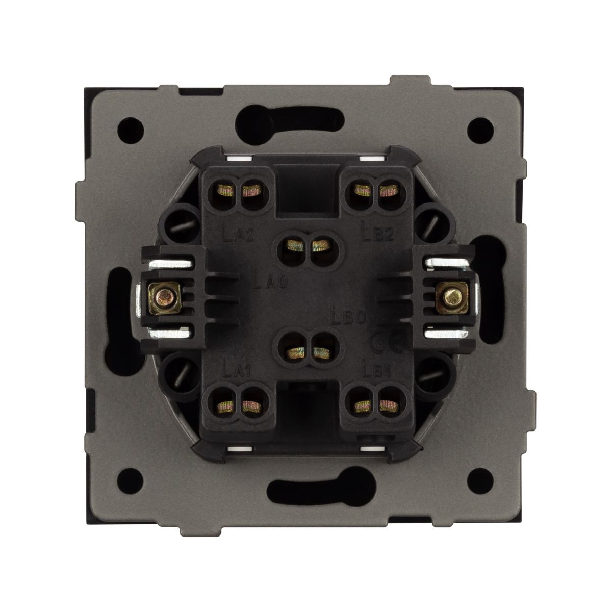 Механизм выключателя одноклавишный перекрёстный Arlight SWT-TENDO-MKX1-SFPL-GR (230V, 10A) 054573