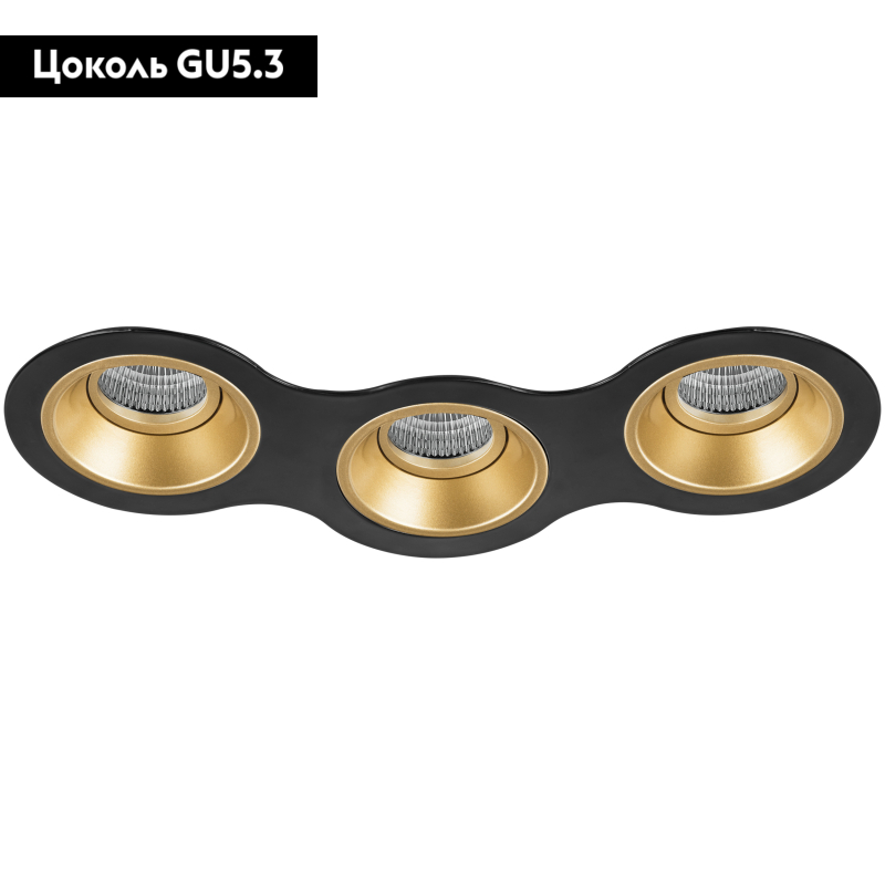 Встраиваемый светильник Lightstar Domino D697030303 (214697+214603+214603+214603)