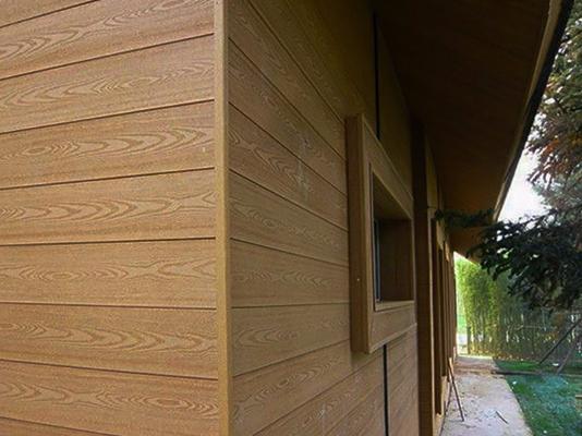 Фасадная панель 3D Holzhof 165*15*3000мм, серый