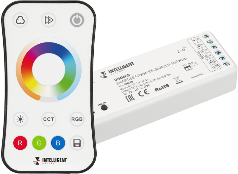 Диммер Arlight Smart-Set-PWM-105-52-Multi-Suf White 036188