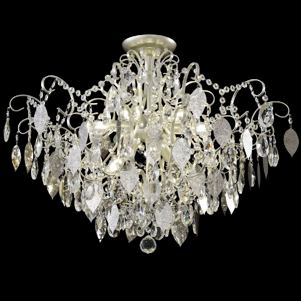 Потолочная люстра Crystal Lux ESMIRALDA PL9 SILVER