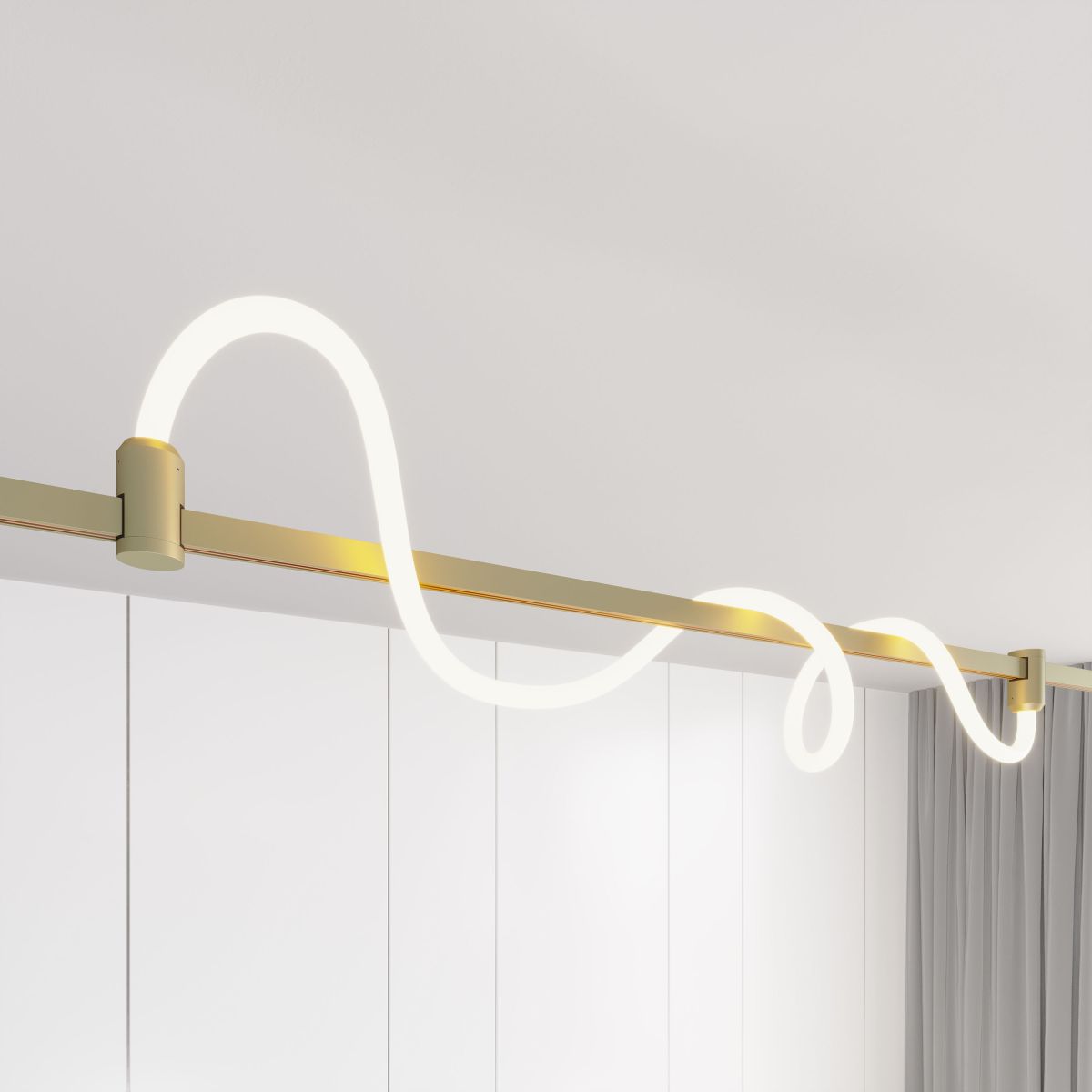 Трековый светильник Arlight ART-APRIORI-TUBE-ELASTIC-R38-L5000-60W Day4000 (Оливковый, 360 deg, 48V) (IP20 Металл) 053988(1)