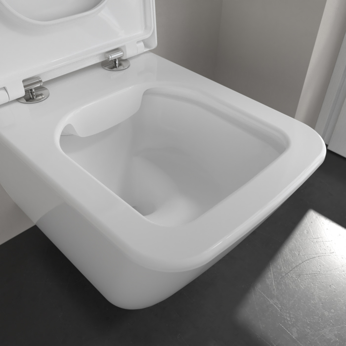 Villeroy&Boch Finion Унитаз подвесной 37.5х56х35см., CeramicPlus, цвет: альпийский белый