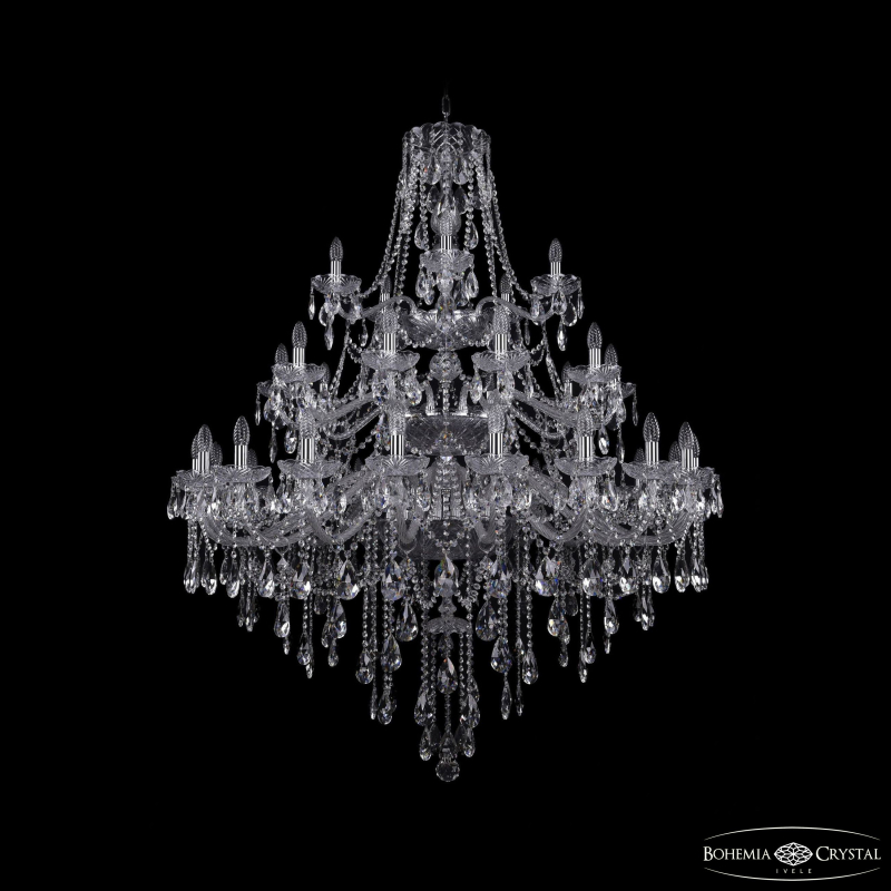 Подвесная люстра Bohemia Ivele Crystal 1415/20+10+5/460/3d Ni