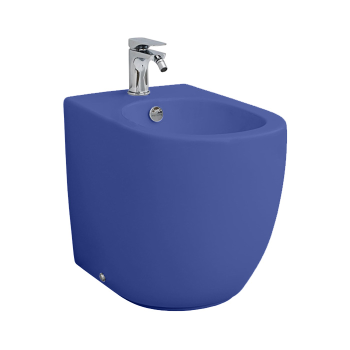 Artceram File 2.0 Биде напольное 36х52 см, 1 отверстие, цвет: blu zaffiro