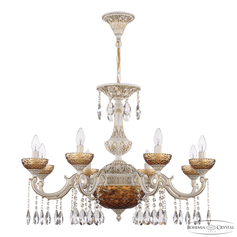 Подвесная люстра Bohemia Ivele Crystal AL78101P/8/250 A WMG P Amber/M-1F