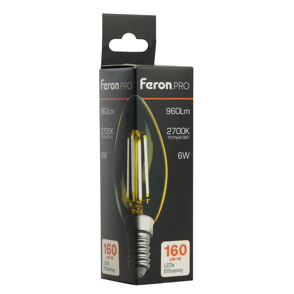 Светодиодная лампа Feron LB-1206 E14 6W 4000K 51245