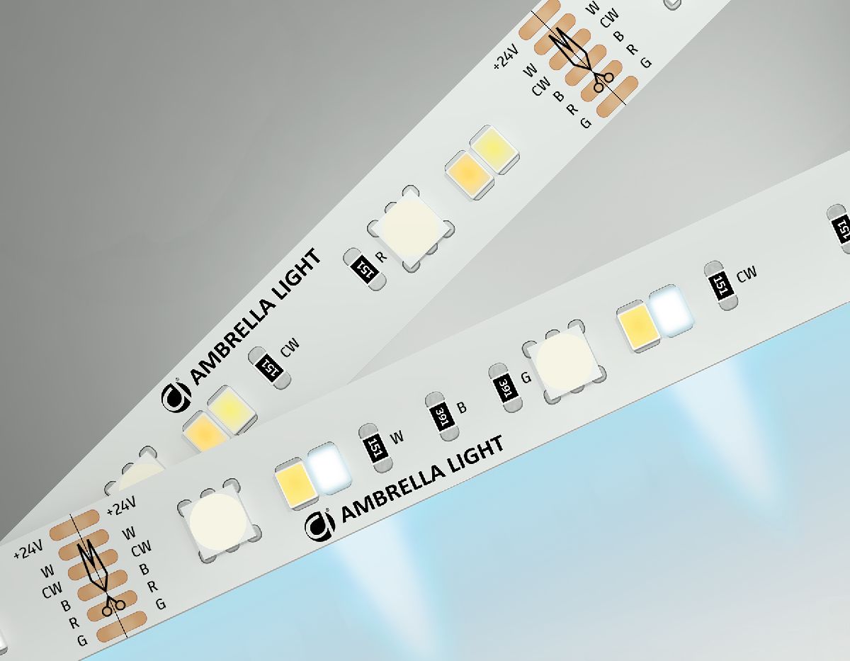 Светодиодная лента Ambrella Light LED Strip 24В 5050+2835 13Вт/м RGB+3000-6500K 5м IP20 GS4501
