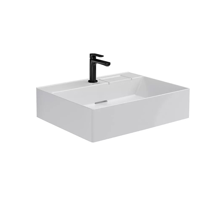 Kerama Marazzi Logica Раковина накладная, 60.5х48.5см., с 1 отв., цвет: белый глянцевая