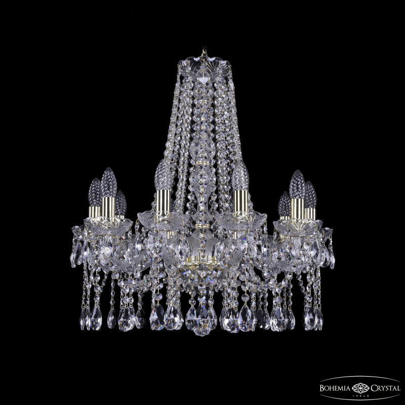 Подвесная люстра Bohemia Ivele Crystal 1413/10/200/h-60 G