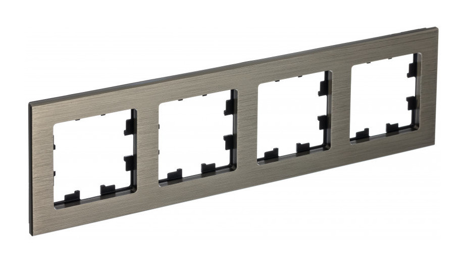 Рамка 4-ая Systeme Electric AtlasDesign Nature Металл латунь ATN312204