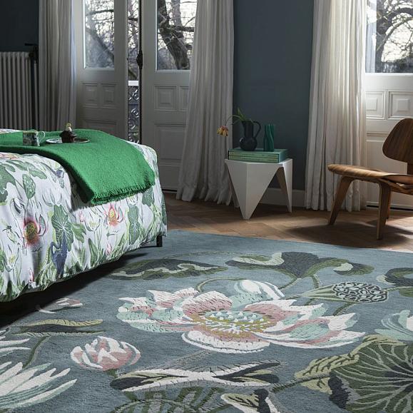 Ковер Wedgwood 38608 (120x180) Waterlily Midnight Pond 180 x 120 см