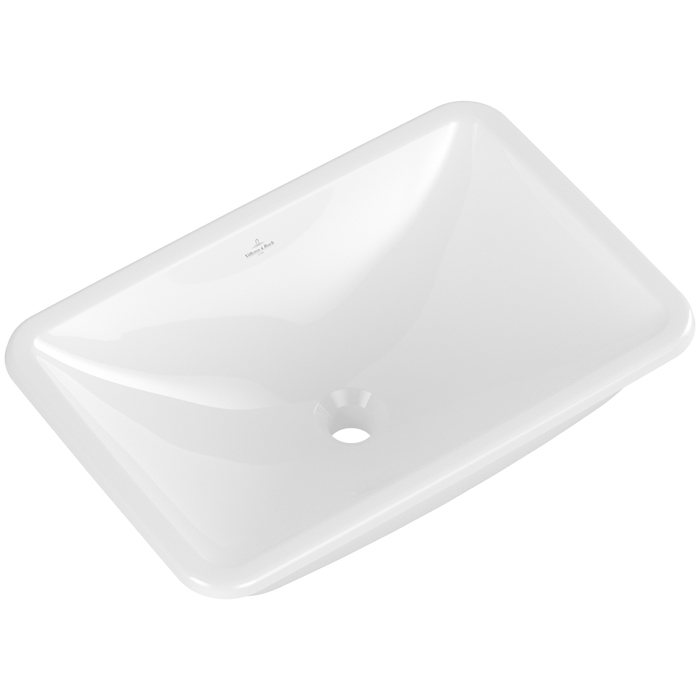 Villeroy&Boch Loop&Friends Раковина встраиваемая 54х34х19см., с переливом, цвет: альпийский белый