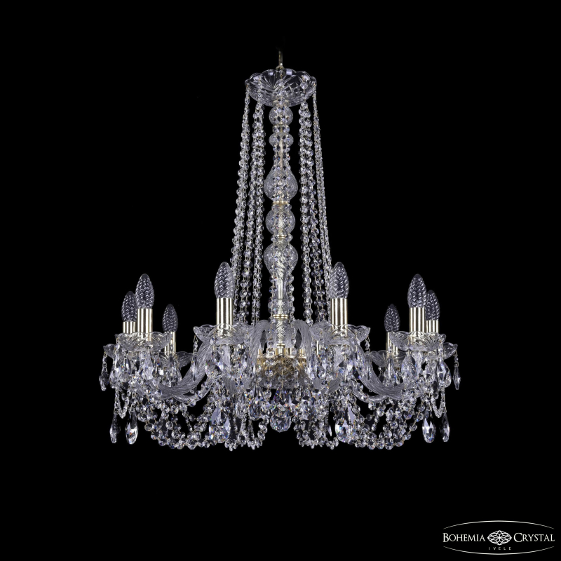 Подвесная люстра Bohemia Ivele Crystal 1402/10/240/h-73 G