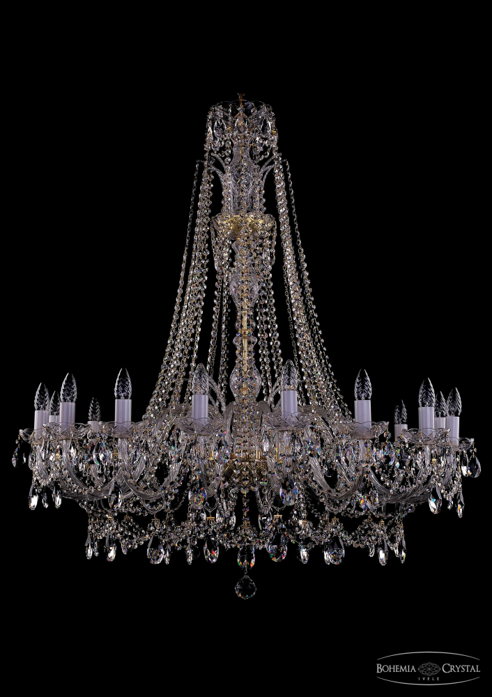 Подвесная люстра Bohemia Ivele Crystal 1411/16/400/XL-115 G