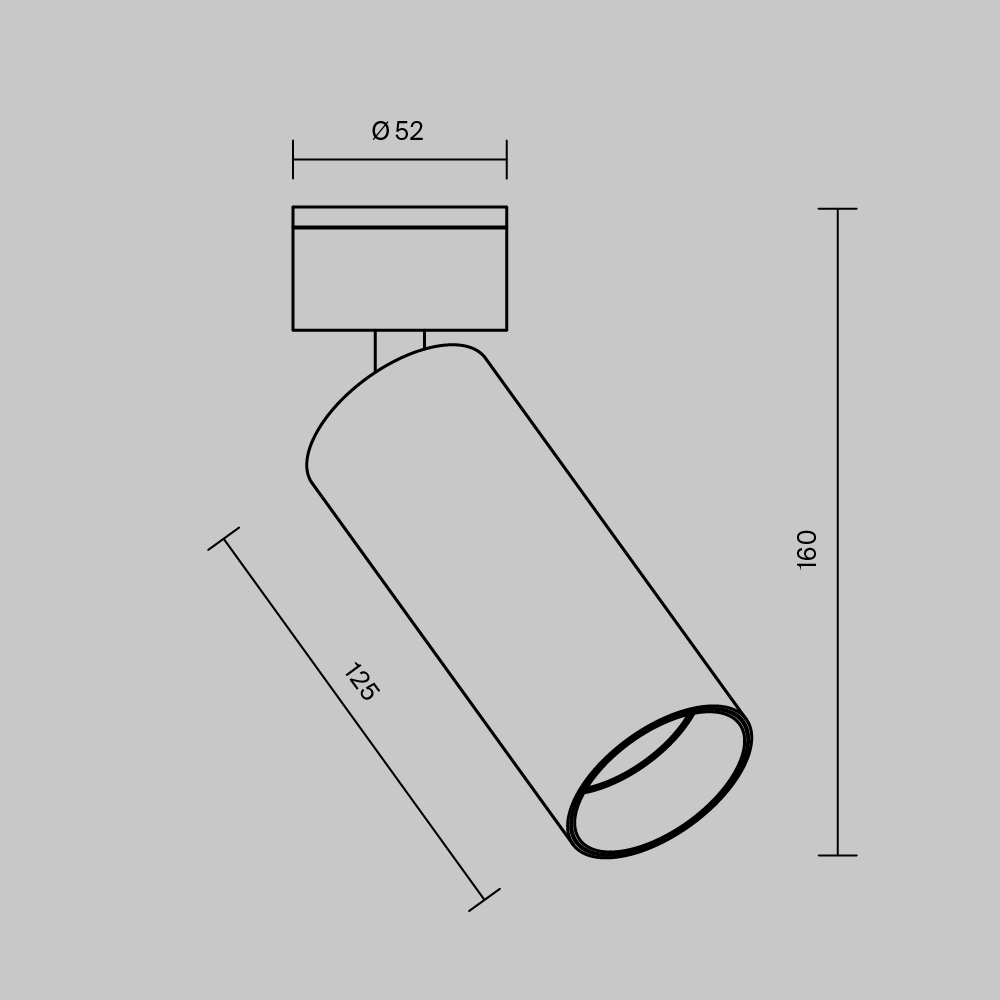 Накладной спот Maytoni Focus LED C055CL-L12B4K-W-B