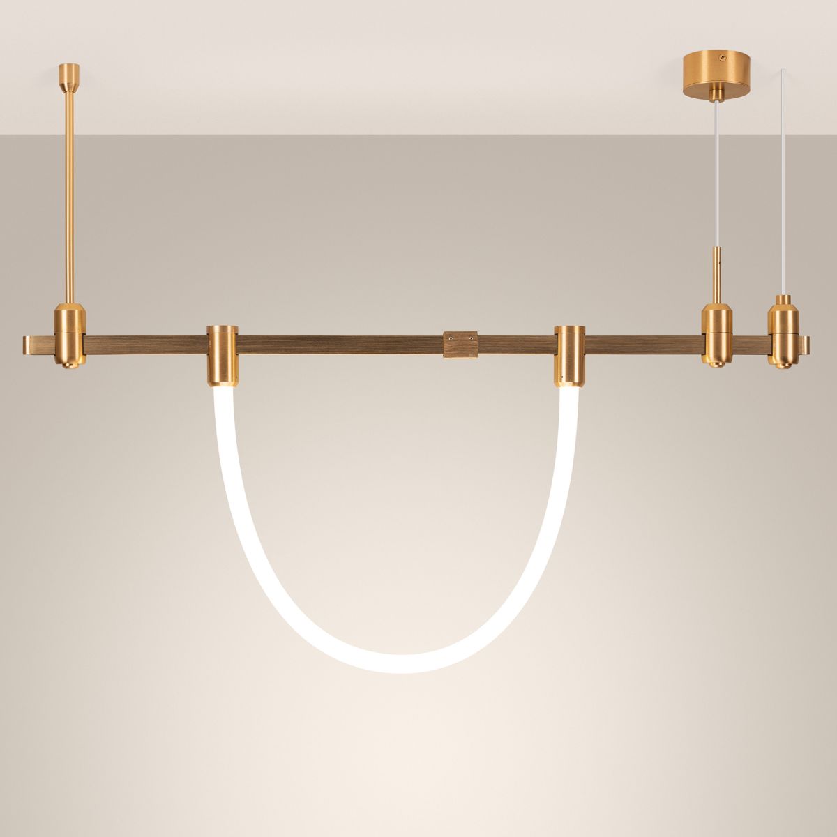 Трековый светильник Arlight ART-APRIORI-TUBE-ELASTIC-R38-L5000-60W Warm3000 (Золото, 360 deg, 48V) (IP20 Металл) 049278(1)